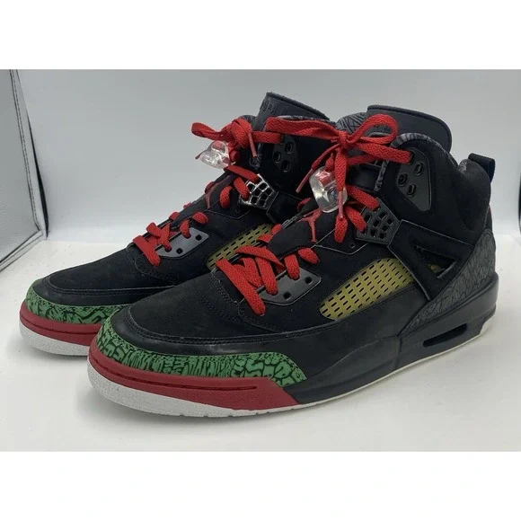 Air Jordan Spizike 2006 Black Varsity Red Classic Green Retro 315371-061 Size 13